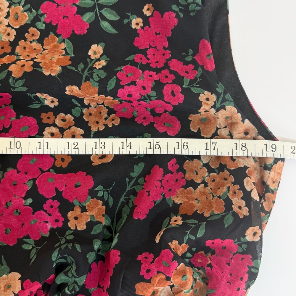 THML Floral Sleeveless Fit & Flare Dress Size Large - Picture 2 of 16